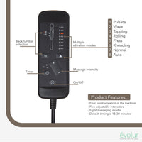Evolur Reevo Upholstered Faux Leather Seating Glider Swivel, Rocker, Massager, Glider Chair For Modern Nursery, Misty Grey, Tool-Free Assembly, Easy to Clean, Environmentally Conscious Rocker