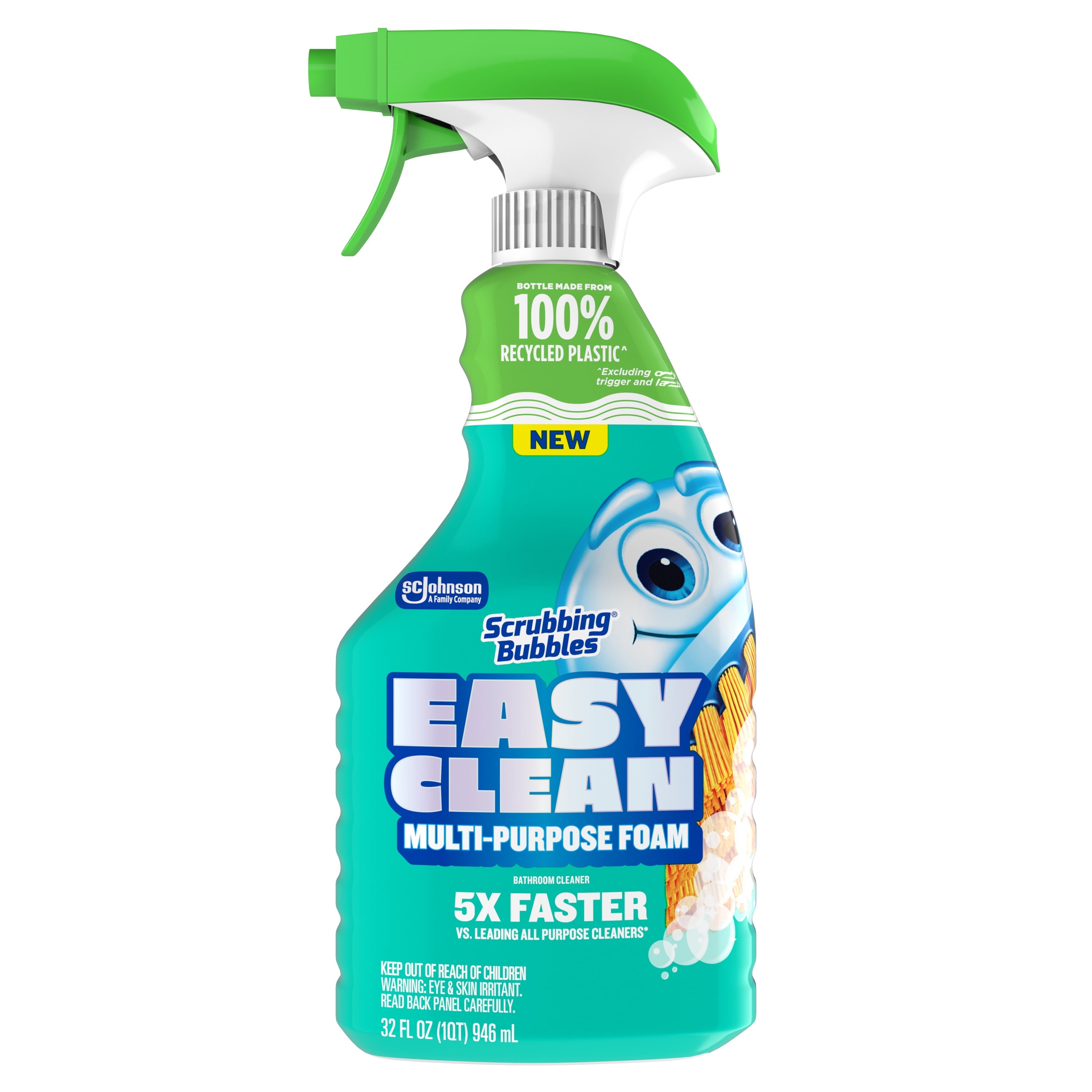 Scrubbing Bubbles Easy Clean Multi-Purpose Bathroom And Shower Cleaners, Trigger Sprayer, 32 oz